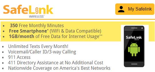 Safelink Wireless Plans Lifeline